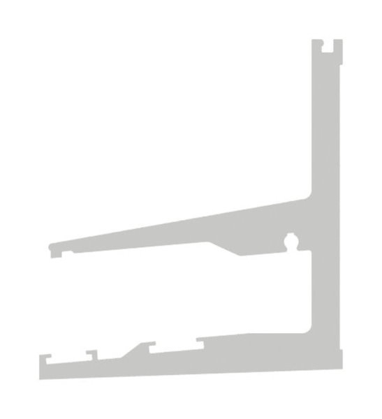 Vordachprofil eleganza canopy- L=3000mm- E4-EV1-88-11VDE-3000.ALU