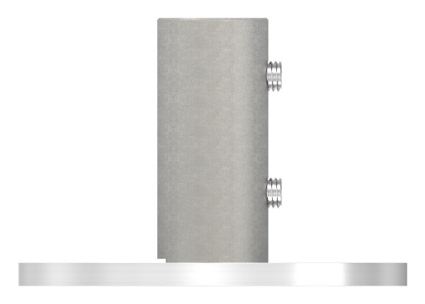 Wand- und Bodenanker  Masse- Ø 100x6 mm  fuer Rundrohr Ø 33-7x2-5 mm -V2A-11-3011.4