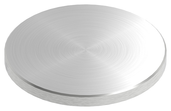 Ronde | Maße: Ø 100x8 mm | mit Rundschliff und Fase | V2A