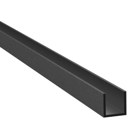 Verglasungsprofil U Aluminium 20 x 12 x 2-0 mm fuer 8 mm Glas schwarz eloxiert-89-11GSBLACKZP2012S-A.4