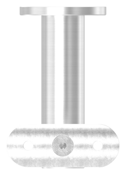 Handlaufhalter mit Halteplatte für Ø 42,4 mm V2A