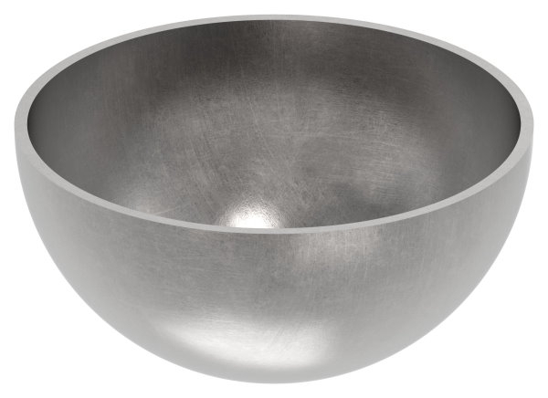 Halbhohlkugel Ø 80 mm | glatt | Stahl S235JR, roh