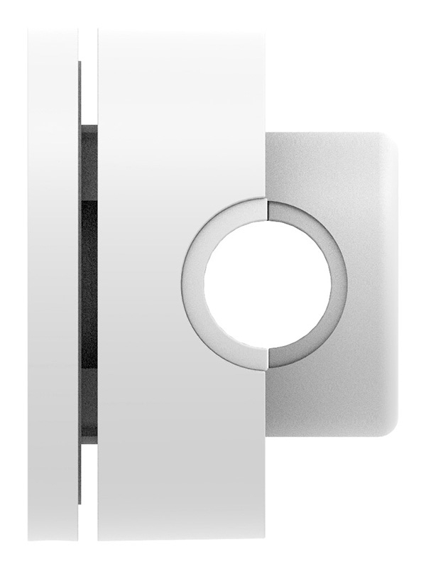 BRENK-fix® Halter Ø 50mm, Kunststoff, reinweiss 4 Stück
