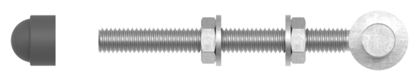 Einhängeband Torband zum Durchschrauben für Ø 16mm, Länge 140mm