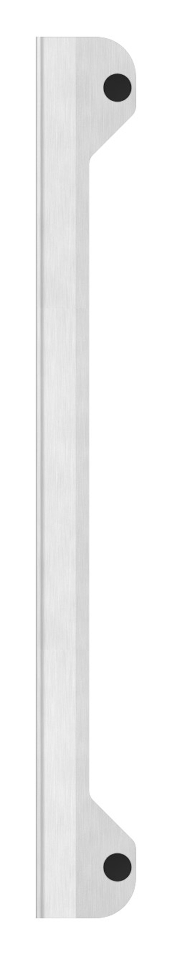 Anschlagsblech Edelstahl V2A 37-5 x 41-5 x 328 mm mit Gummipuffer-88-1159117.240