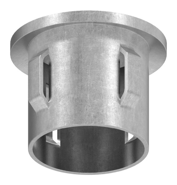 Stahlstopfen | leicht gewölbt | für Ø 33,7x1,8-2,2 mm | Stah S235JR, roh
