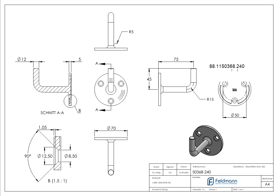 Handlaufhalter zum Anschweissen-88-1150368.240