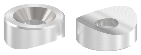 Ausgleichsstueck Edelstahl V2A fuer Rohr Ø 33-7 mm- Ø 18 mm- mit gesenkter Bohrung 7 mm-88-1151341-240.33