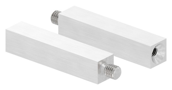Vierkantstift | Maße: 68x14x14 mm | mit Außen - und Innengewinde | V2A