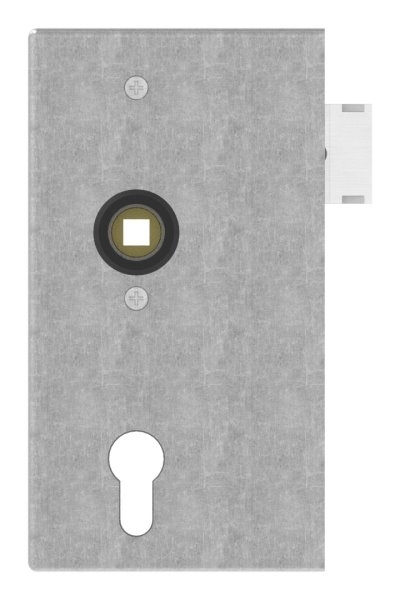 Schlosskasten - Masse- 173x94-5x50 mm - Dorn- 60 mm - Stahl -roh- S235 JR-30-3204.8