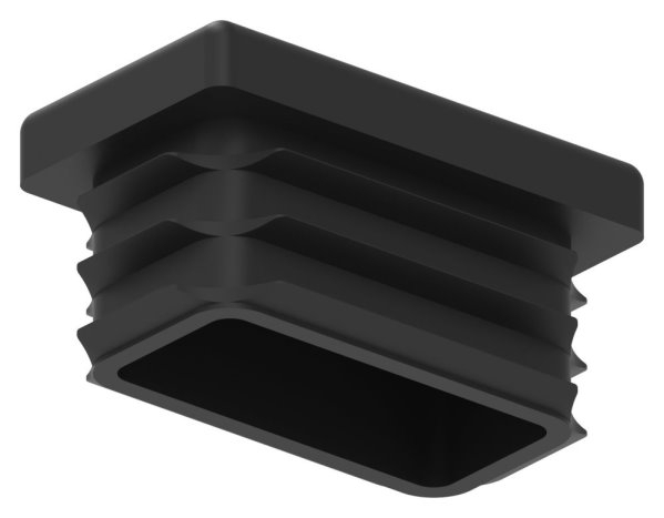 Kunststoffkappe für Rechteckrohr 35x20mm