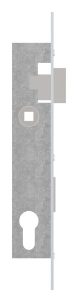 Rohrprofilschloss | Dornmaß: 22 mm | Stahl (verzinkt) S235JR
