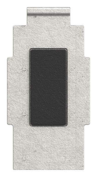 1 Sicherungsboden zu Glasklemme 63x45x30 mm AbZ V4A