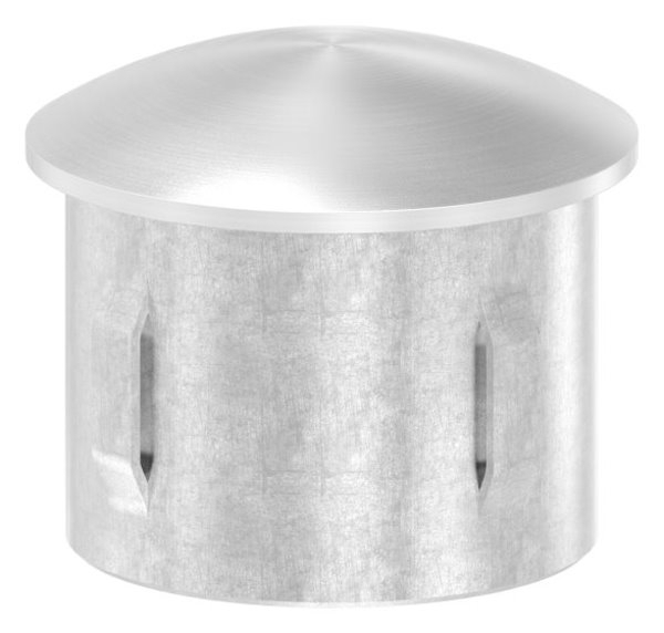Rohrstopfen fuer Ø 40-0x2-0-2-6 mm leicht gewoelbt zum Einschlagen V2A-11-4106.4