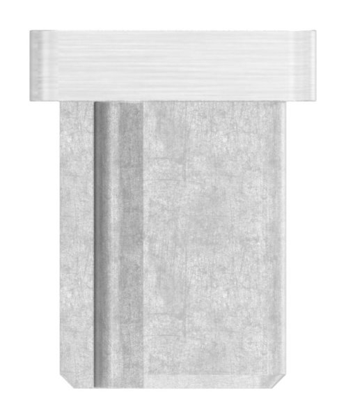 Endkappe für Rohr: 60 x 20 x 2,0 mm | V4A