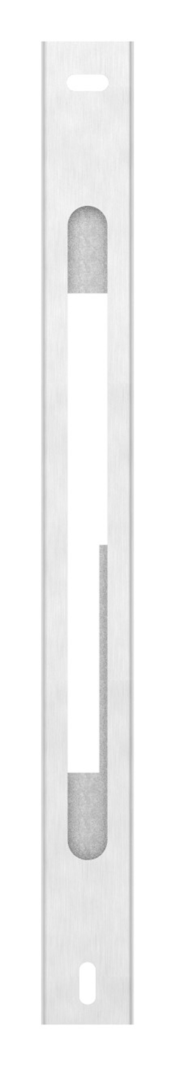 Gegenkasten Edelstahl V2A- geschliffen Korn 240- 40 mm- Abstand 72-92 mm- DIN Links-88-1159115-240.L