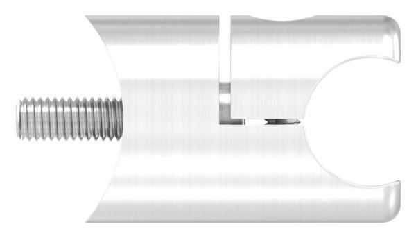 Klemmprofilhalter Edelstahl V2A fuer Klemmprofil 18 mm- Rohr Ø 42-4 mm- geschliffen-88-1155331.240