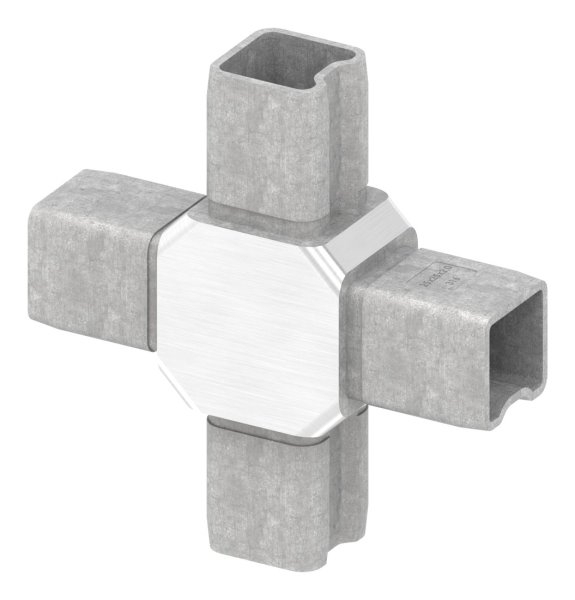 Verbindungsstück für Rohr 25x25x2mm, V4A