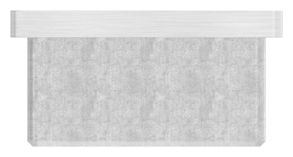 Endkappe für Rohr 50x50x3,0 mm zum Kleben V4A