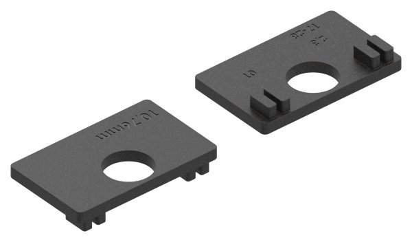 1 Paar Gummis zu Glasklemme 45x45x26 mm AbZ fuer 10-76 Glas VSG-10-3012.0ABZ