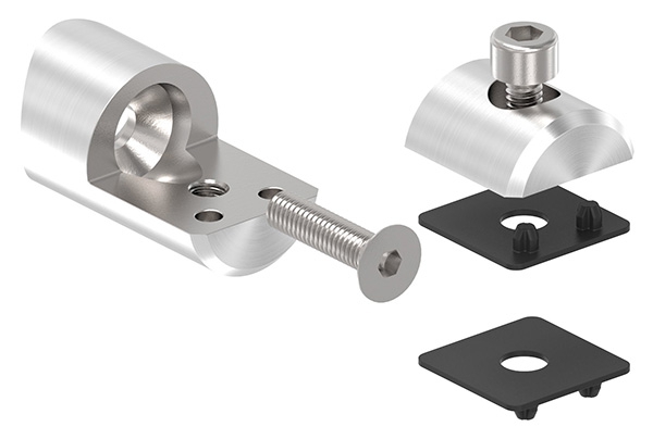 Blechhalter Ø 25 mm V2A fuer Anschluss Ø 33-7 mm-12-2101-A.4