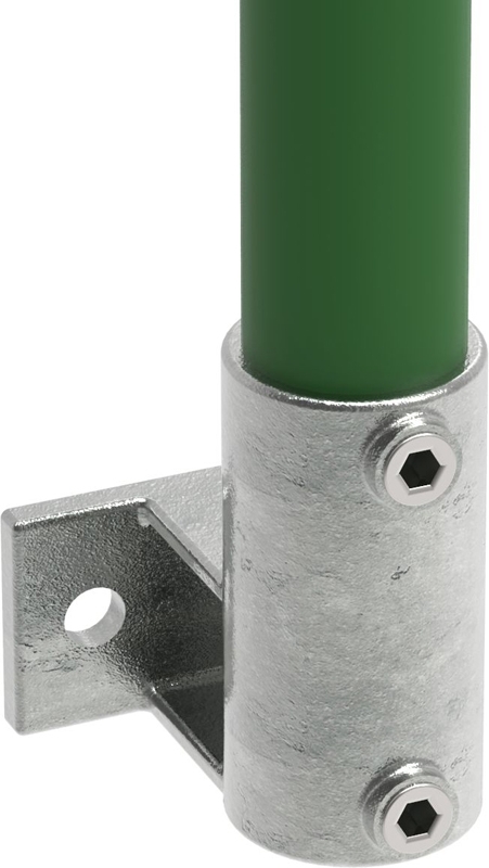 Rohrverbinder | Wandhalter Platte horizontal | 145C42 | 42,4 mm | 1 1/4" | Feuerverzinkt u. Elektrogalvanisiert