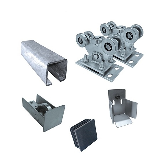 Schiebetor-Set freitragend Stahl verzinkt fr Profil 80 x 80 mm bis 400 kg-89-11SV80X80ZNCLASIC-A.4