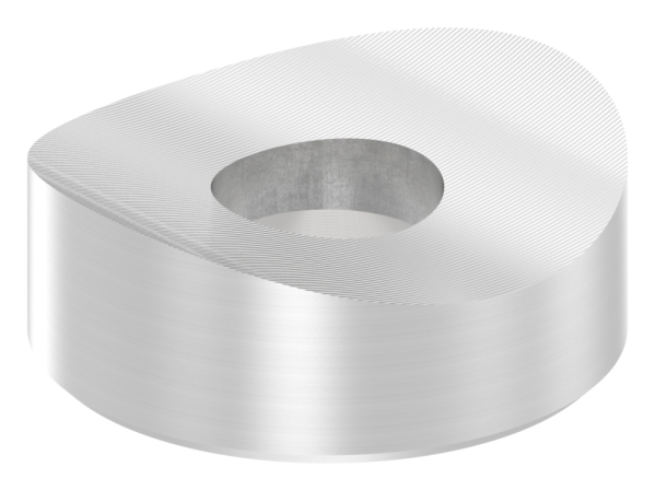 Ausgleichsstück Ø 18mm für Rundrohr Ø 42,4mm mit Senkbohrung 6,5 mm, V2A