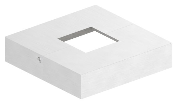 Abdeckrosette zweiteilig 109x109x25 mm für Vierkantrohr: 40x40 mm V4A