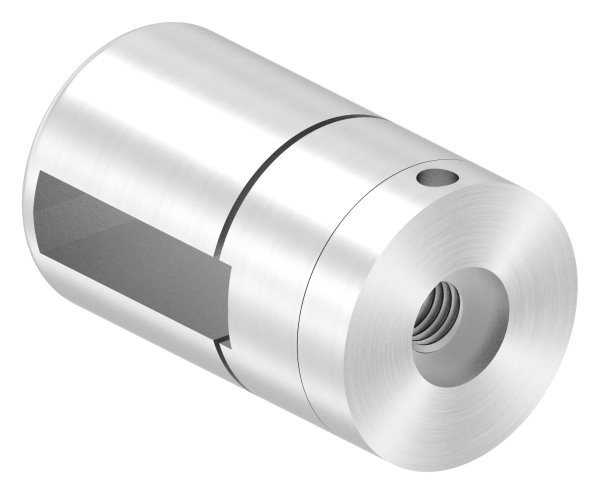 BRENK-fix® Grundhalter für Flachstäbe 30 x 8mm, ALU