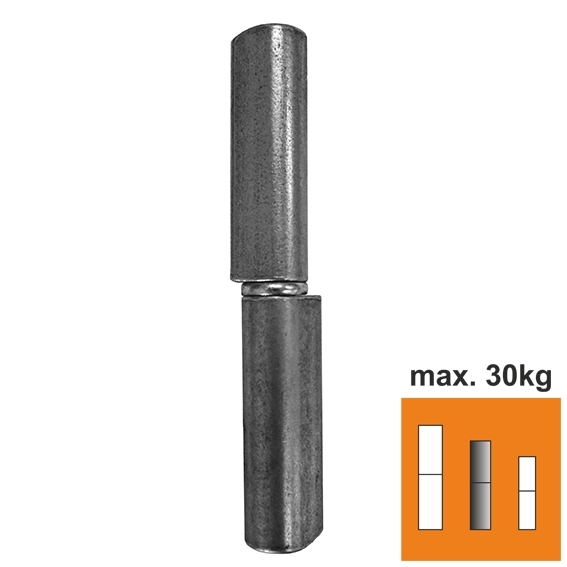 Anschweissband 2-teilig Stahl roh Ø 16 mm L = 140 mm fuer 60 kg-89-11D411140-A.4