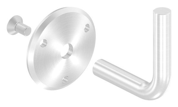 Handlaufhalter mit Ronde 70x5 mm zum Anschweißen V2A