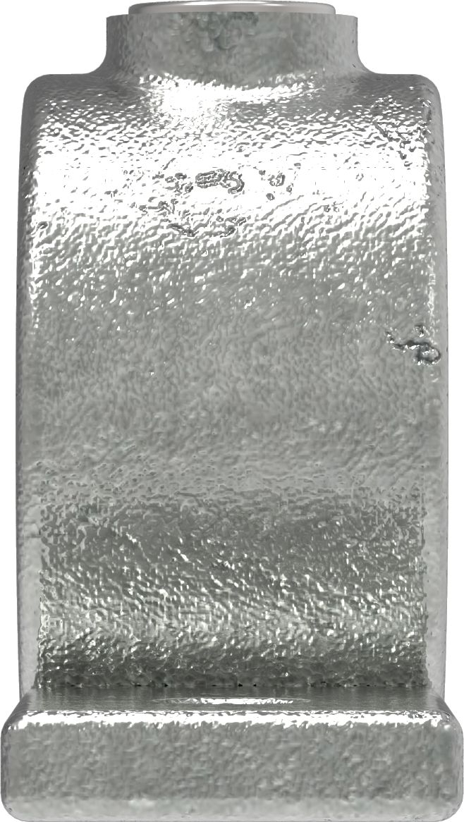 Rohrverbinder - Befestigungsring mit Flansch 2 Bohrungen - 198B34 - 33-7 mm - 1- - Feuerverzinkt u. Elektrogalvanisiert-198B34