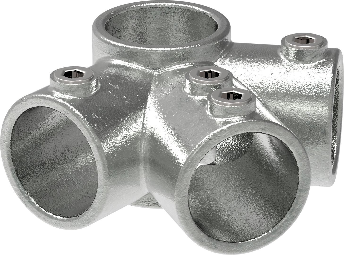 Rohrverbinder Firststueck 27-5° Ø 26-9 mm -3-4- - Temperguss verzinkt - 191A27-191A27