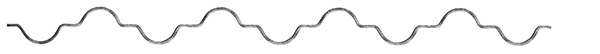 Ziergitterstange - glatt - Material- 16x6 mm- gerillt - Laenge- 3300 mm - Stahl S235JR- roh-30-1595.8