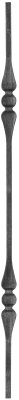 Zierstab - Laenge- 1000 mm - Material- 12x12 mm glatt - Stahl S235JR- roh-30-1140.8