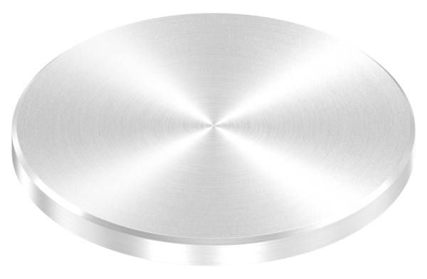 Ronde | Maße: Ø 80x6 mm | mit Rundschliff + Fase | V2A
