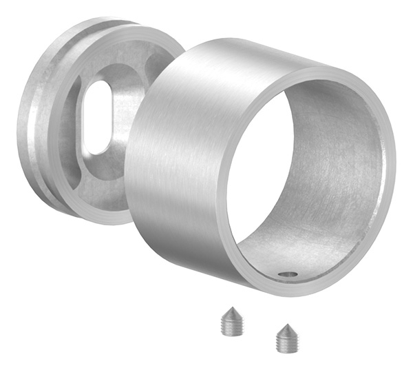 Wandbefestigung  zum Klemmen fuer Rundrohr  Ø 42-4 mm - V2A-11-3069.4