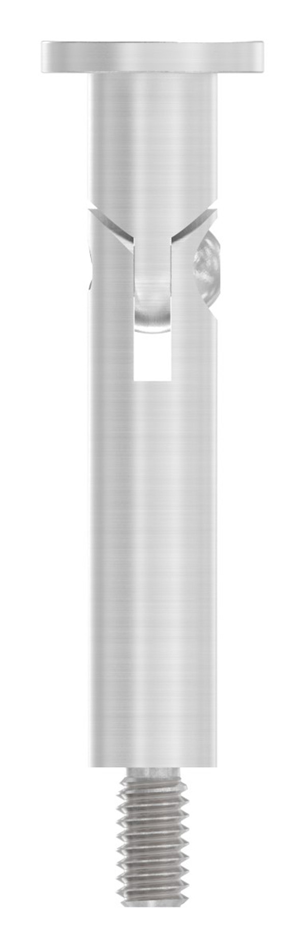 Gelenkstift mit Halteplatte | Anschluss: flach | V2A