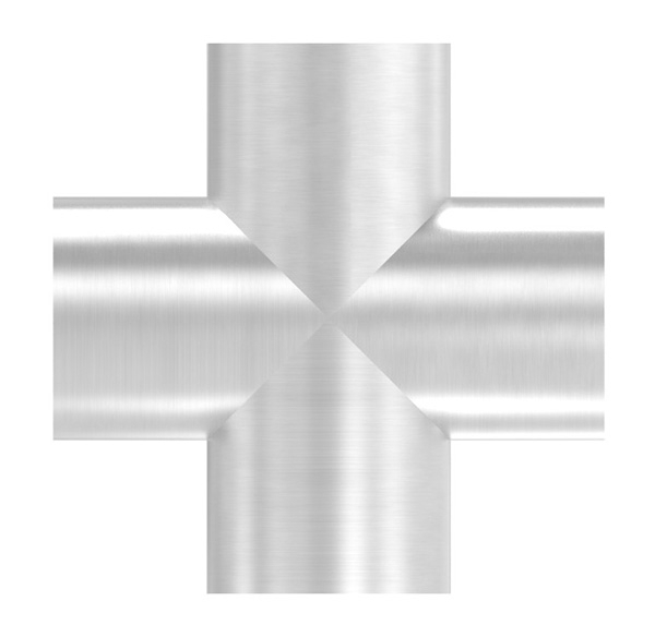 Kreuzstück | zum Schweißen | für Rundrohr Ø: 33,7 mm | V2A