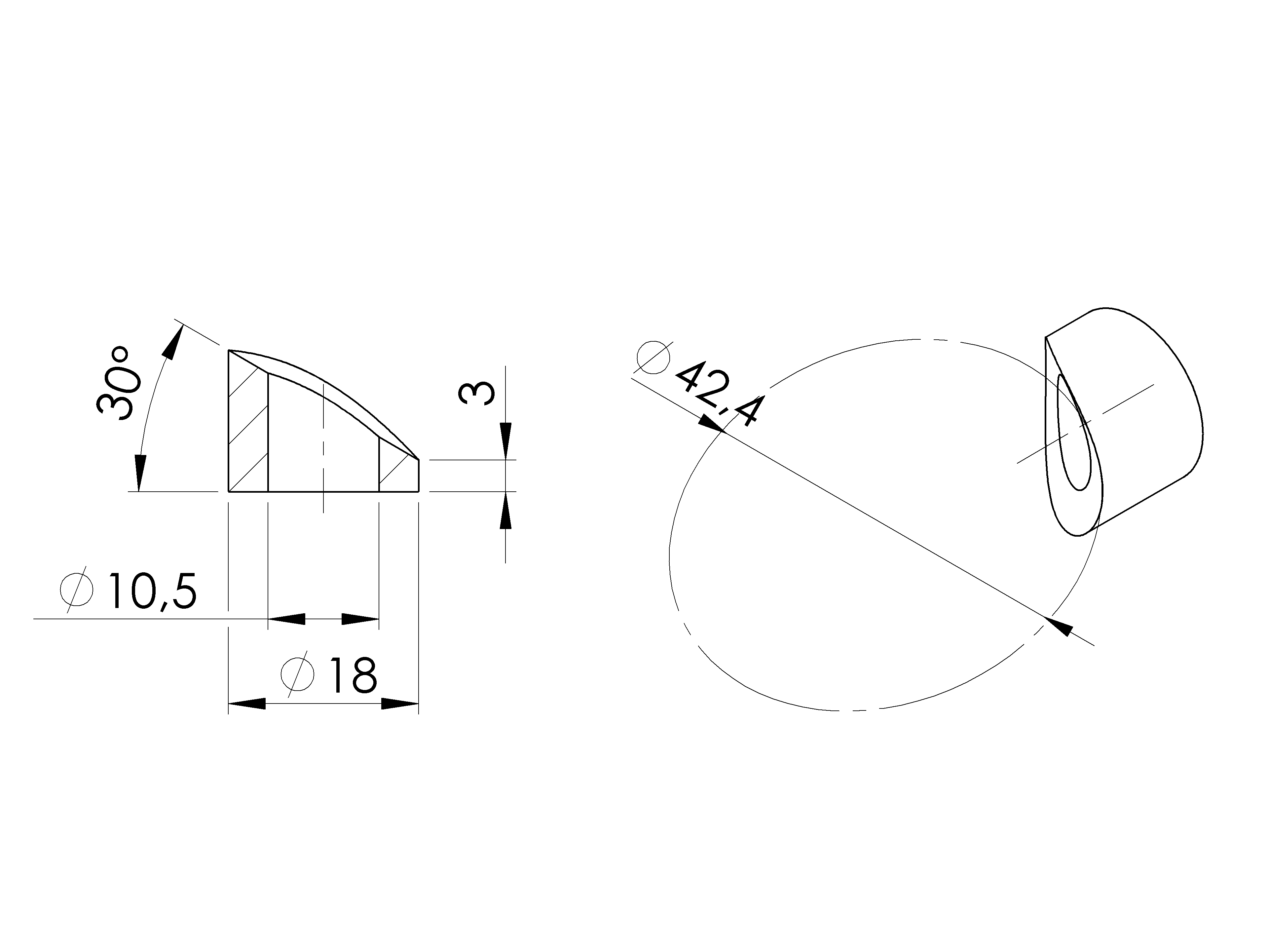 Distanzstueck Edelstahl AISI 316 geschliffen fuer Gelaender-89-11A1401230042-A.4