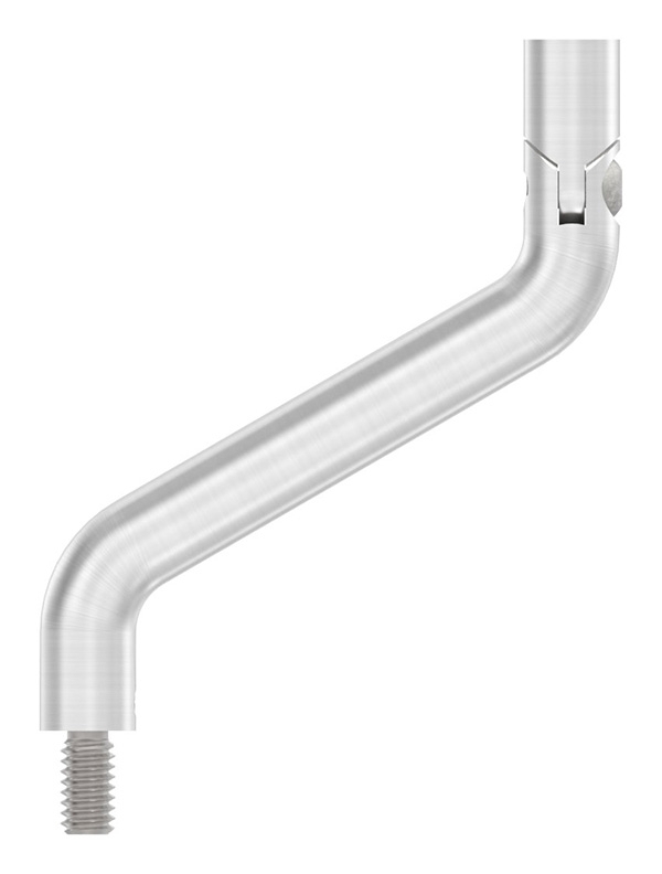 Edelstahl Buegel Ø 14 mm - 2x 30° gebogen- Kombi M8 Aussen- - M6 Innengewinde -V2A-88-1150472-240.GL