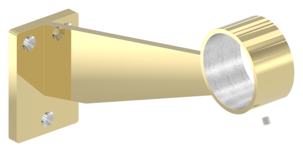 Fußlauf- / Handlaufstütze für Rohr 48,3mm, Messing