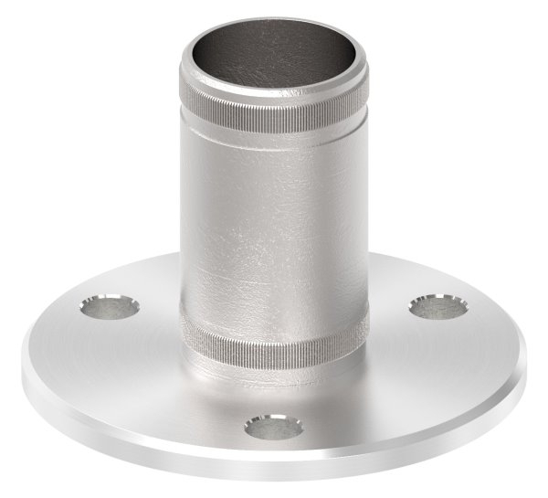 Wand- und Bodenanker mit Rändelung für Rohr 42,4 mm