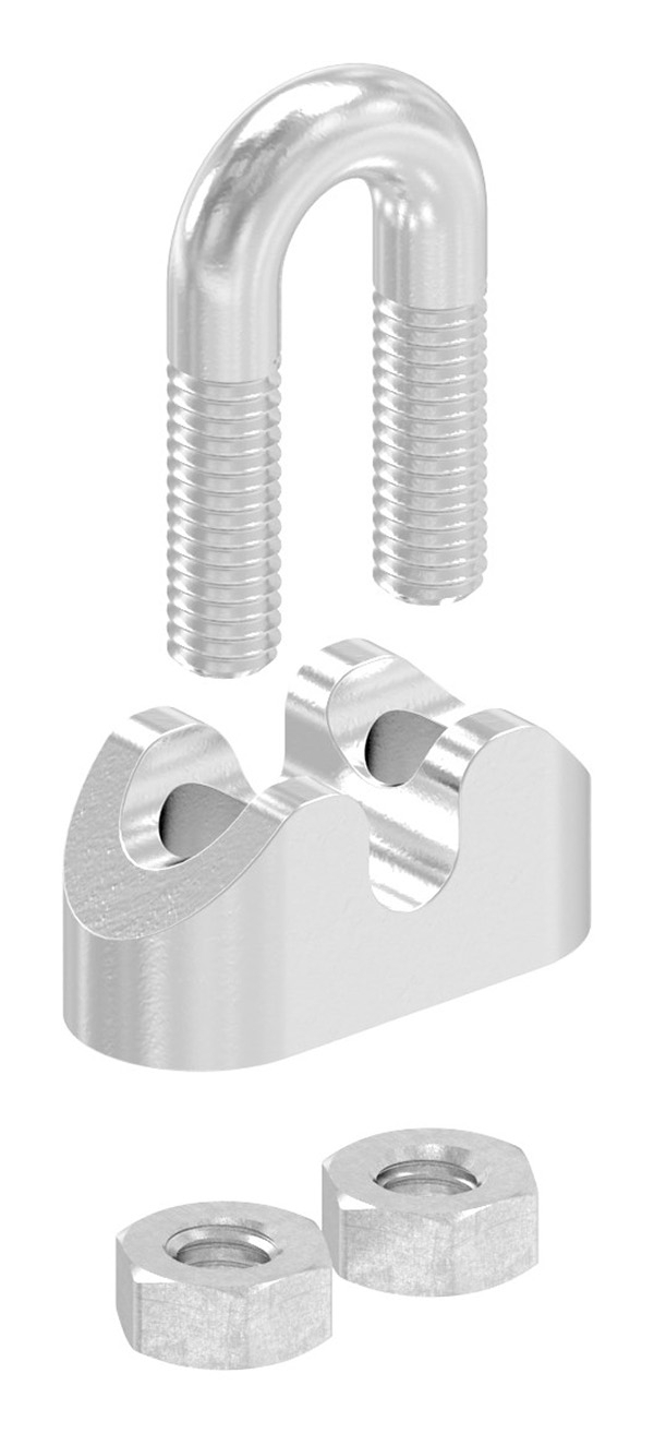 Drahtseilklemme | für Seil Ø: 3 mm | Gewinde: M4 | V4A