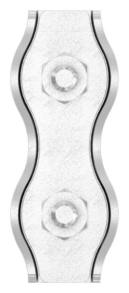 Duplexklemme | für Seil Ø 6 mm | V4A