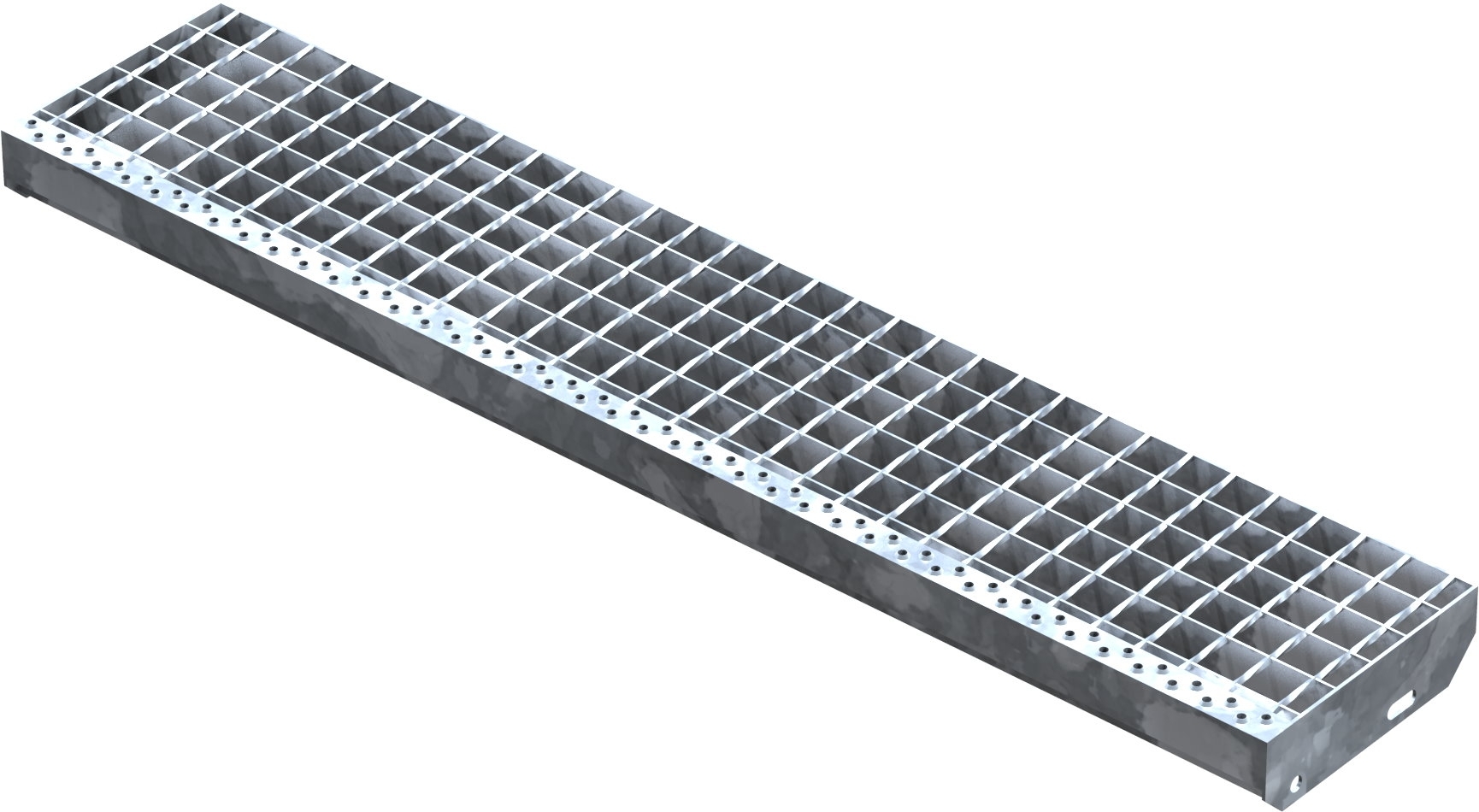 Schweißpressroststufe Metallstufe 1200x240 mm Masche 34/38 mm Tragstab 40/3 mm S235JR feuerverzinkt