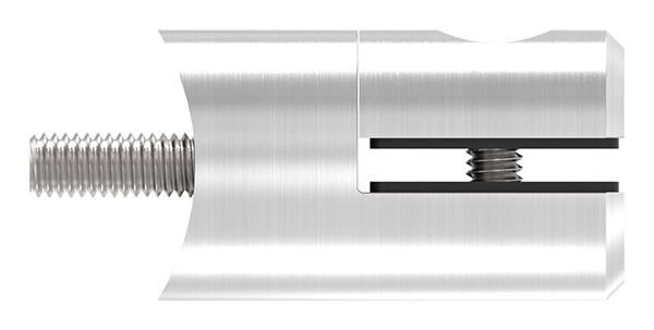 Blechhalter Ø 25 mm V2A für Anschluss Ø 48,3 mm