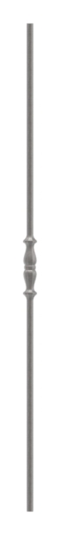 Zwischenstab | Länge: 900 mm | Material: 12 mm | rund, gehämmert | Stahl S235JR, roh