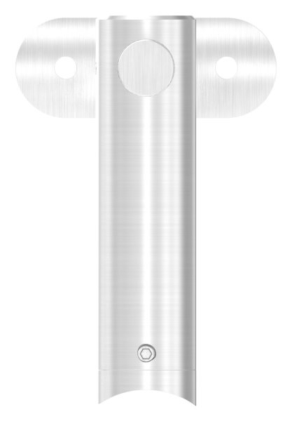 Handlaufhalter höhenverstellbar und Halteplatte für Ø 42,4 mm V2A